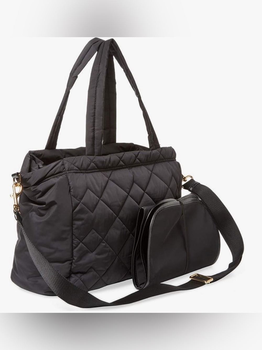 Marc Jacobs Marc Crosby Nylon Quilted Diaper Bag in black - Picture 2 of 5